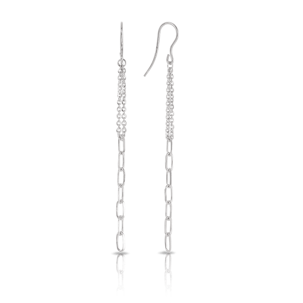 Chain Drop Earrings in Sterling Silver