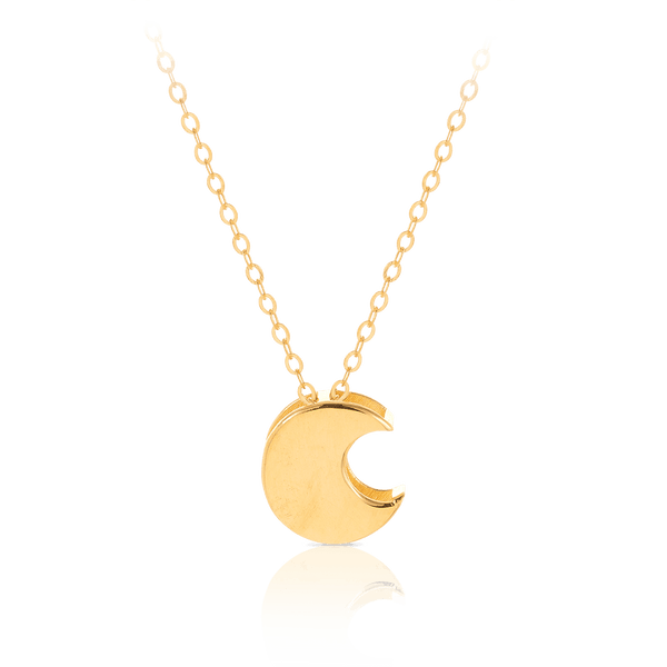 Crescent Moon Necklace in 9ct Yellow Gold - Wallace Bishop