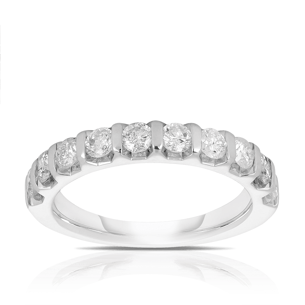 1-00ct-tw-diamond-wedding-anniversary-band-in-18ct-white-gold