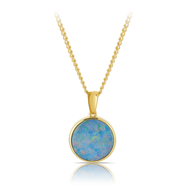 Opal Pendant in 9ct Yellow Gold - Wallace Bishop