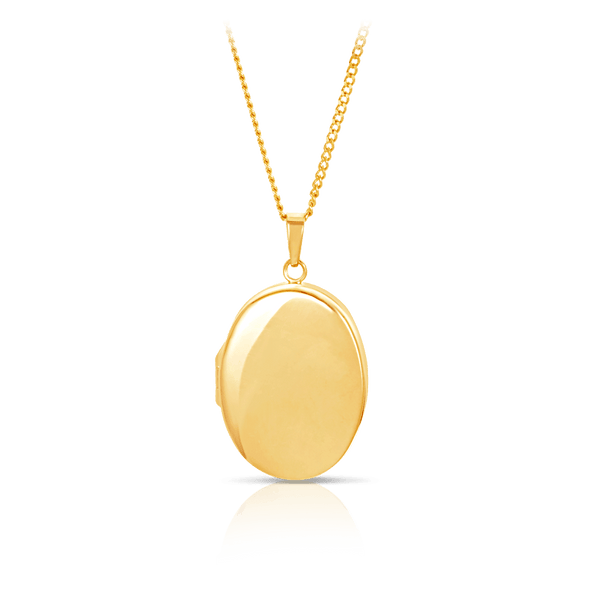 Oval Locket in 9ct Yellow Gold - Wallace Bishop
