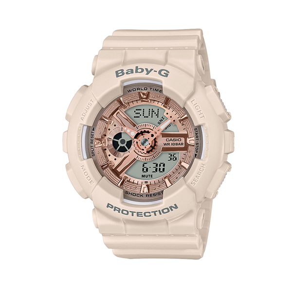 Casio BABY-G Women's Resin Analogue Digital Watch BA110CP-4A