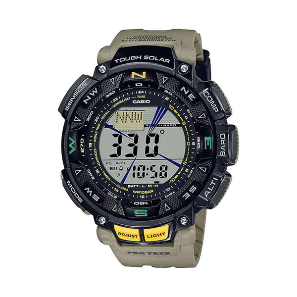 Casio Protrek Men's Resin Digital Watch PRG240-5DR - Wallace Bishop