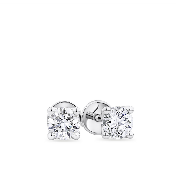0.70ct TW Diamond Stud Earrings in 18ct White Gold