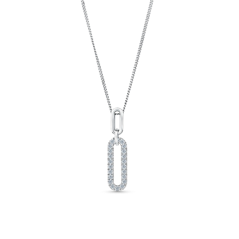 Cubic Zirconia Paperclip 2 Piece Set in Green Bauble