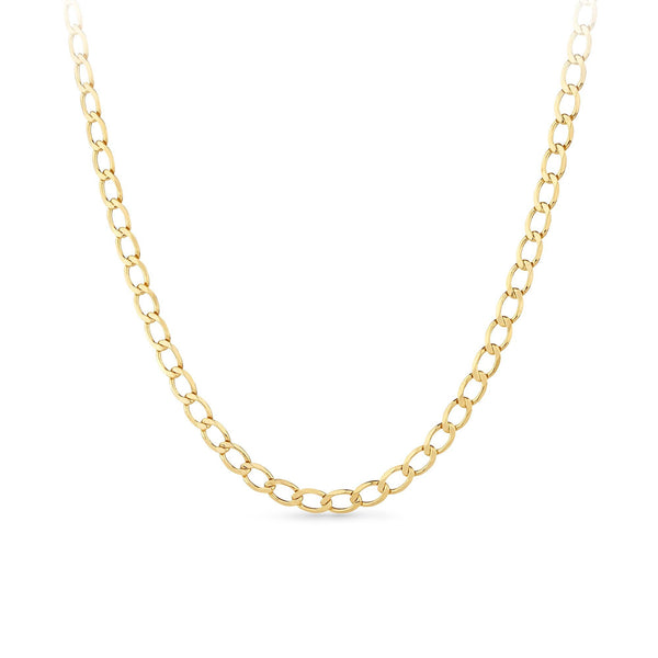 9ct Yellow Gold Polished Finish Chain Necklace - Wallace Bishop
