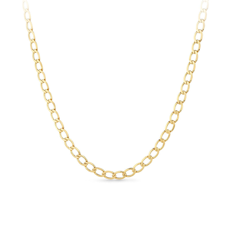 9ct Yellow Gold Polished Finish Chain Necklace - Wallace Bishop