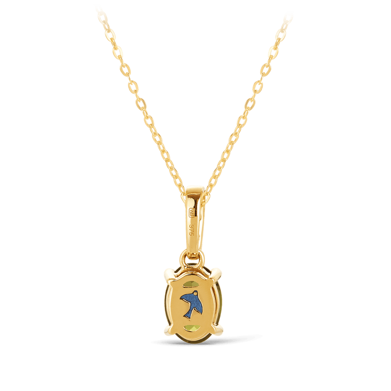 Bluebird™ Tourmaline & Diamond Pendant in 9ct Yellow Gold - Wallace Bishop