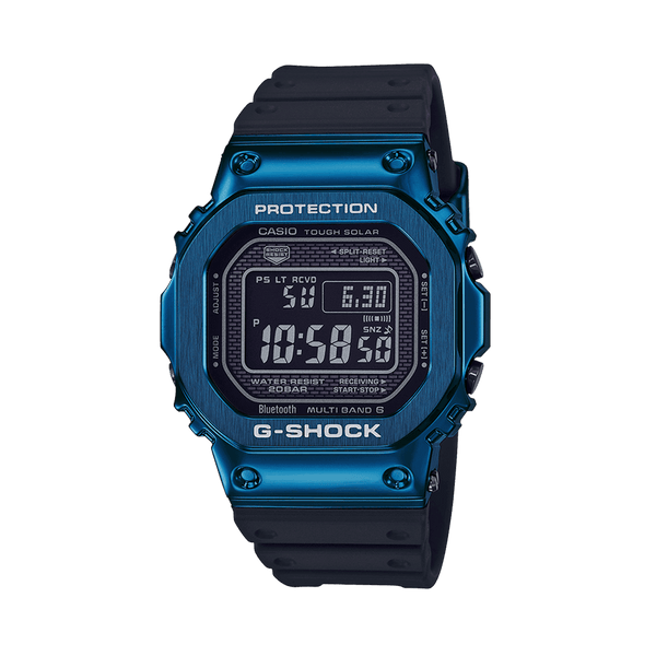 Casio Men's G-Shock-Premium Blue PVD Digital Sport Watch LCD - Wallace Bishop