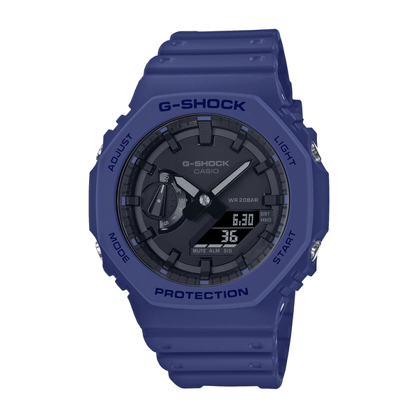 Casio Men's G-Shock Resin Analogue Digital Sport Watch Black Dial GA2100-2A - Wallace Bishop