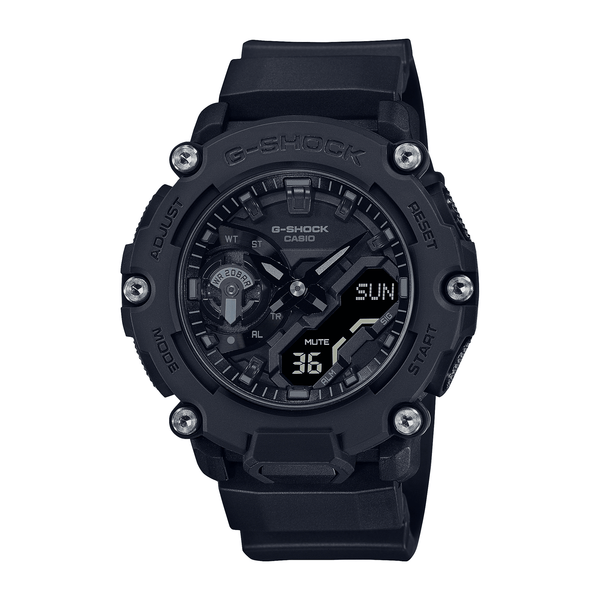 Casio Men's G-Shock Resin Analogue Digital Sport Watch Black Dial GA2200BB-1A - Wallace Bishop
