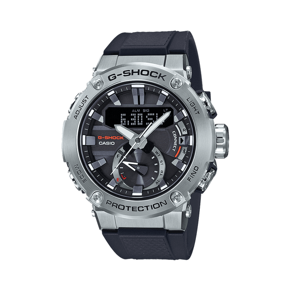 Casio Men's G-Shock Stainless Steel Analogue Digital Sport Watch Black Dial - Wallace Bishop