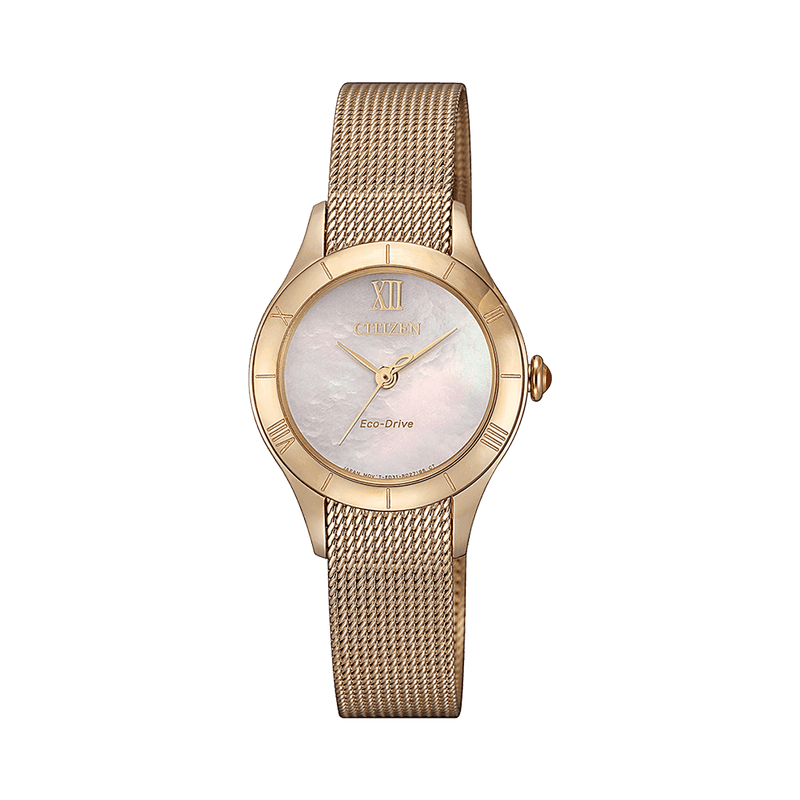 Citizen Eco-Drive Women's 26.5mm Gold PVD Solar Watch EM0783-85D
