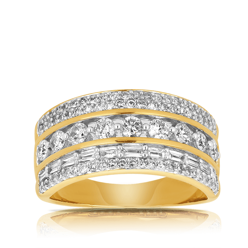 Diamond Dress Ring in 9ct Yellow Gold - Wallace Bishop