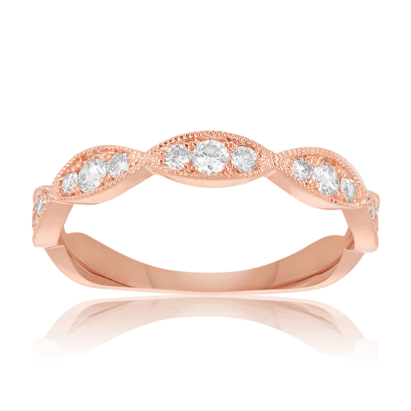 Diamond Wedding & Anniversary Band in 9ct Rose Gold - Wallace Bishop