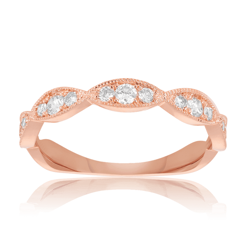 Diamond Wedding & Anniversary Band in 9ct Rose Gold - Wallace Bishop