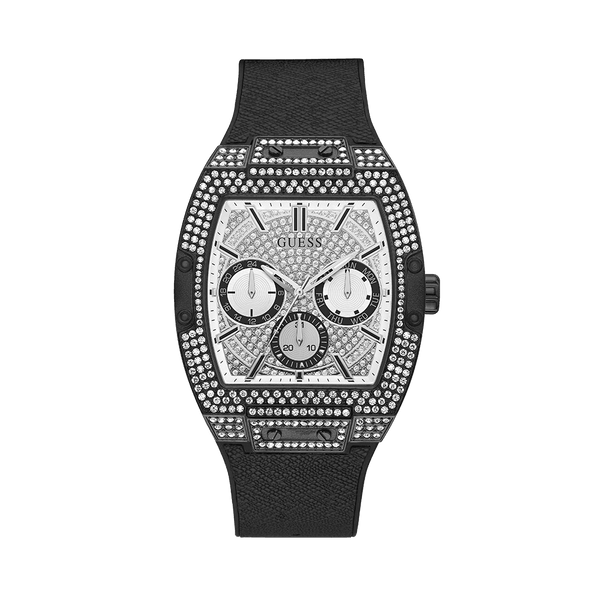 Guess Unisex Black and Steel Quartz Watch GW0048G1 - Wallace Bishop