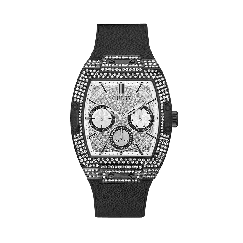 Guess Unisex Black and Steel Quartz Watch GW0048G1 - Wallace Bishop