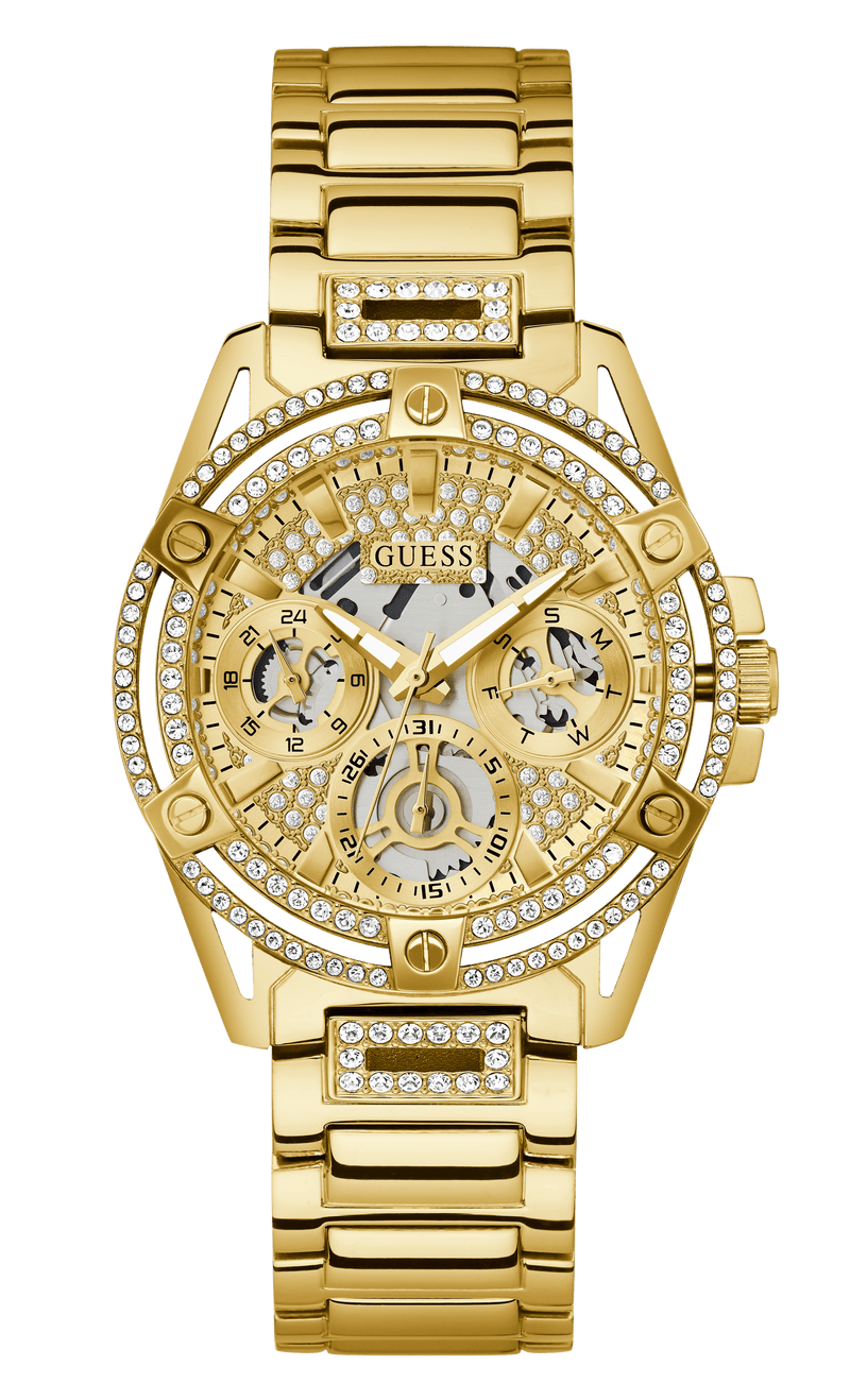 Guess Women's 40mm Gold PVD Quartz Watch GW0464L2 - Wallace Bishop