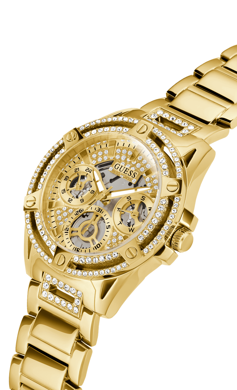 Guess Women's 40mm Gold PVD Quartz Watch GW0464L2 - Wallace Bishop