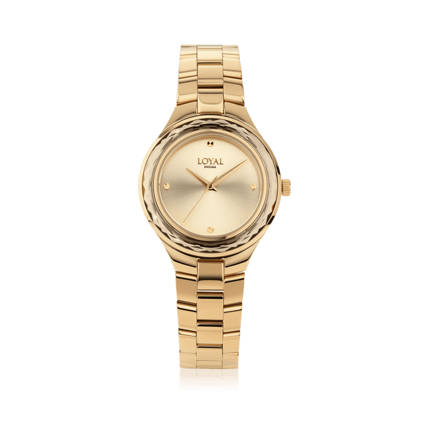 Loyal Women's Enigma Gold PVD Quartz Dress Watch Champagne Dial - Wallace Bishop