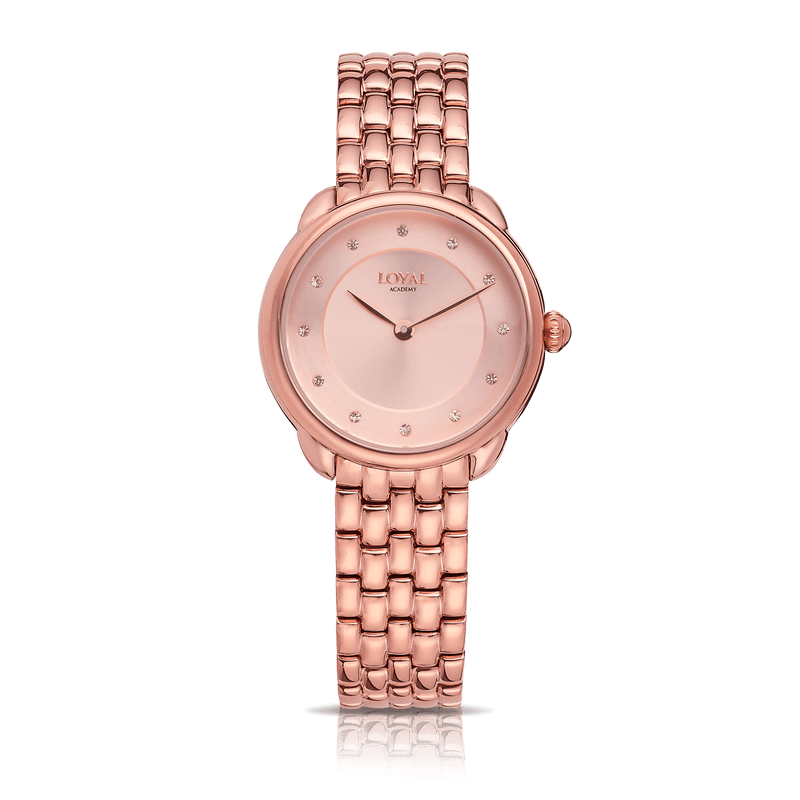 Loyal Women's Rose Plated Quartz Dress Watch Pink Dial - Wallace Bishop