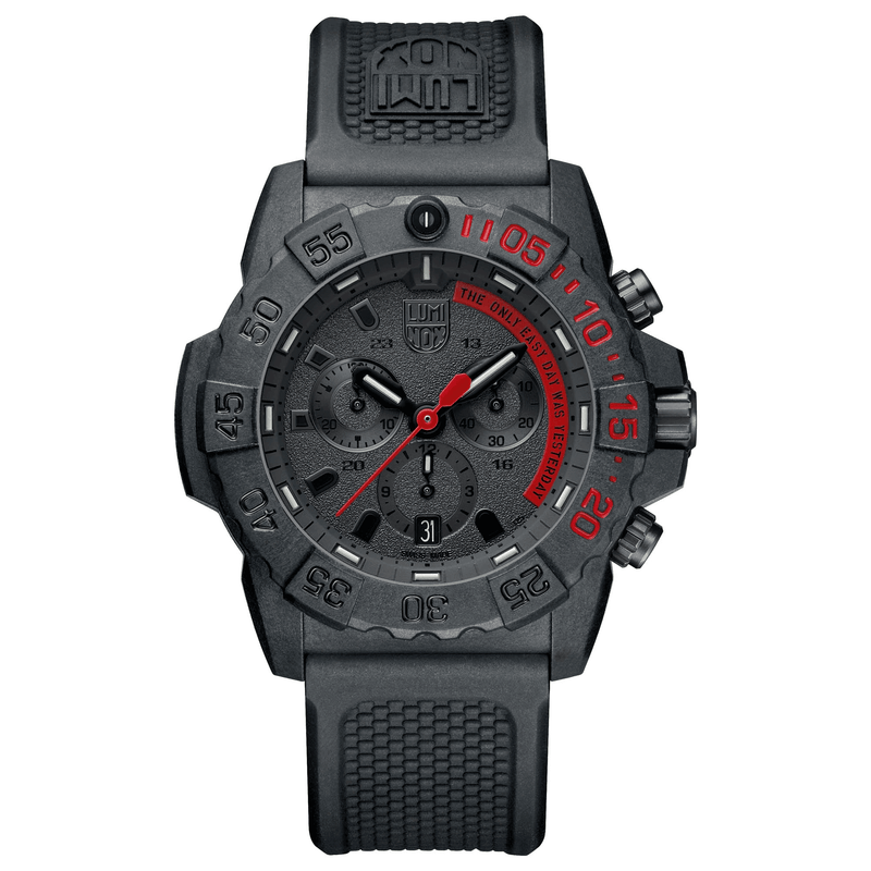 Luminox Men's Black PVD Quartz Chronograph Sport Watch Black Dial - Wallace Bishop