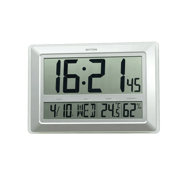 Rhythm Digital Wall Clock LCW015NR19 - Wallace Bishop