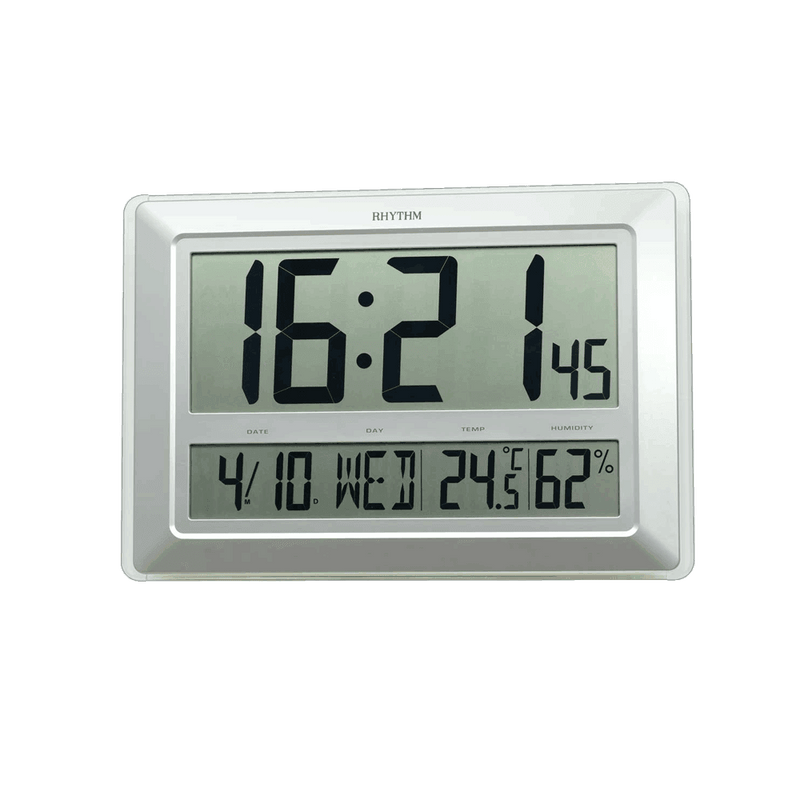 Rhythm Digital Wall Clock LCW015NR19 - Wallace Bishop