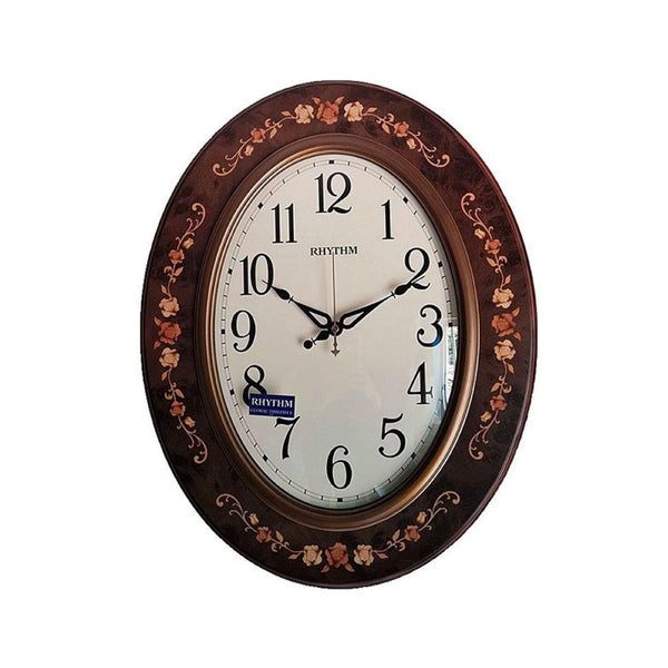 Rhythm Timber Quartz Jumbo Wall Clock CMG298NR06 - Wallace Bishop