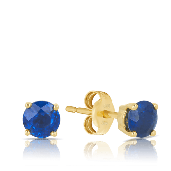 Sapphire Earrings in 9ct Yellow Gold - Wallace Bishop