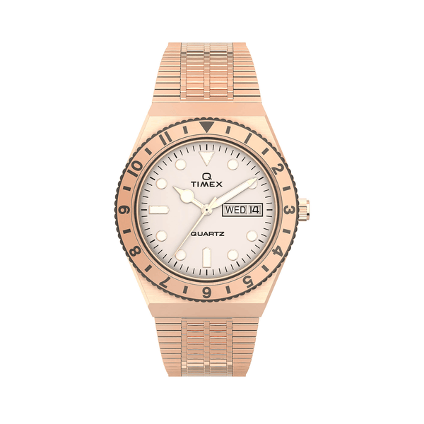 Timex Q Timex 36mm Stainless Steel Bracelet Watch
