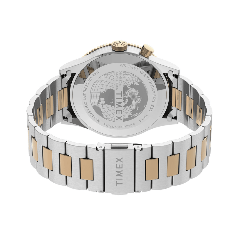 Timex Waterbury Traditional GMT 39mm Stainless Steel Bracelet Watch