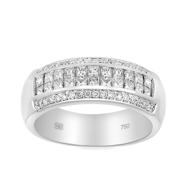 0.96ct TDW Diamond Dress Ring in 18ct White Gold