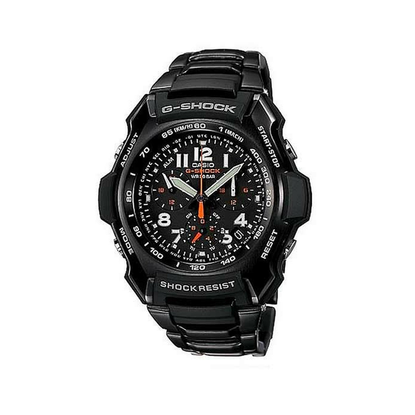 Casio G-Shock Men's Stainless Steel and Resin Quartz Chronograph Watch G1100BD-1ADR