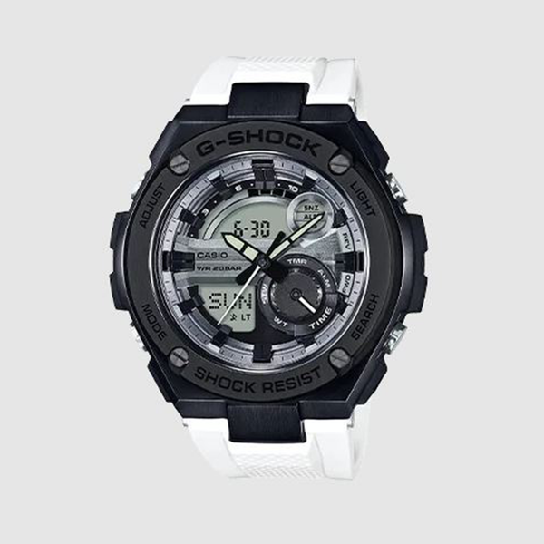 Casio G-Shock Men's Black and Steel Analogue Digital Watch GST210B-7A