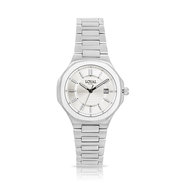 Loyal Women's Enigma Stainless Steel Quartz Classic Watch Silver Dial