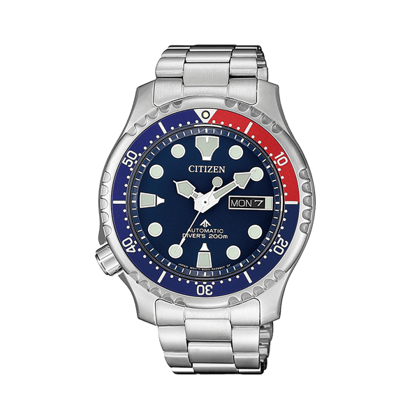Citizen Men's Promaster Stainless Steel Automatic Sport Watch Blue Dial