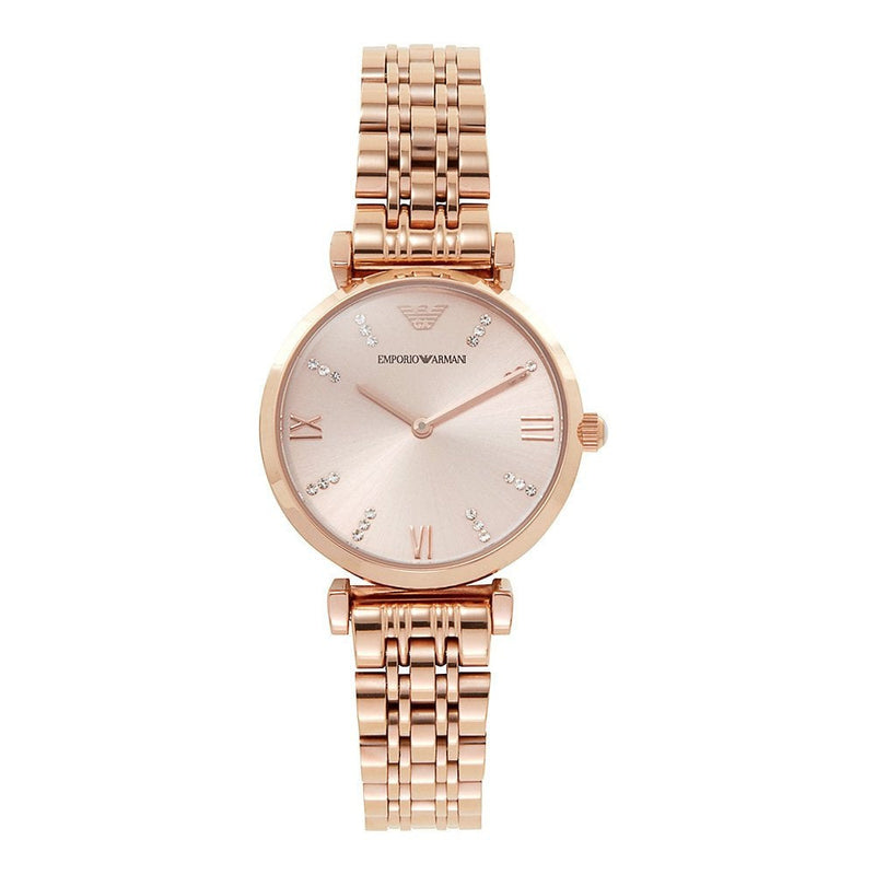 Armani Gianni Women's Rose Plated Quartz Watch AR11059