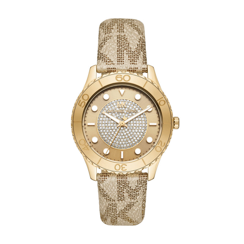 Michael Kors Runway Sport Women's 40mm Gold PVD Quartz Watch MK6999