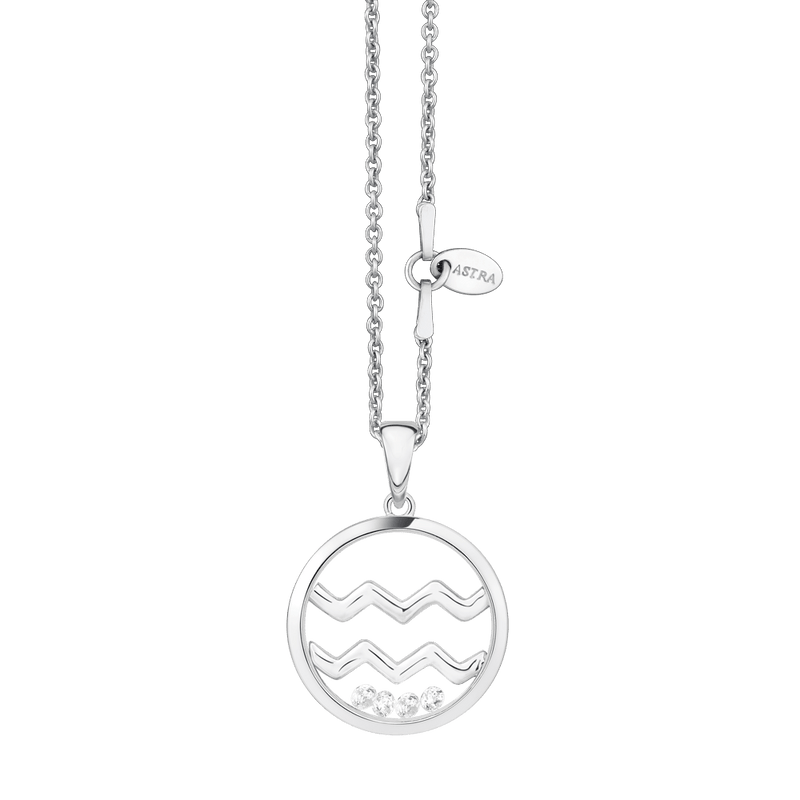 Silver Aquarius Necklace | Classy Women Collection