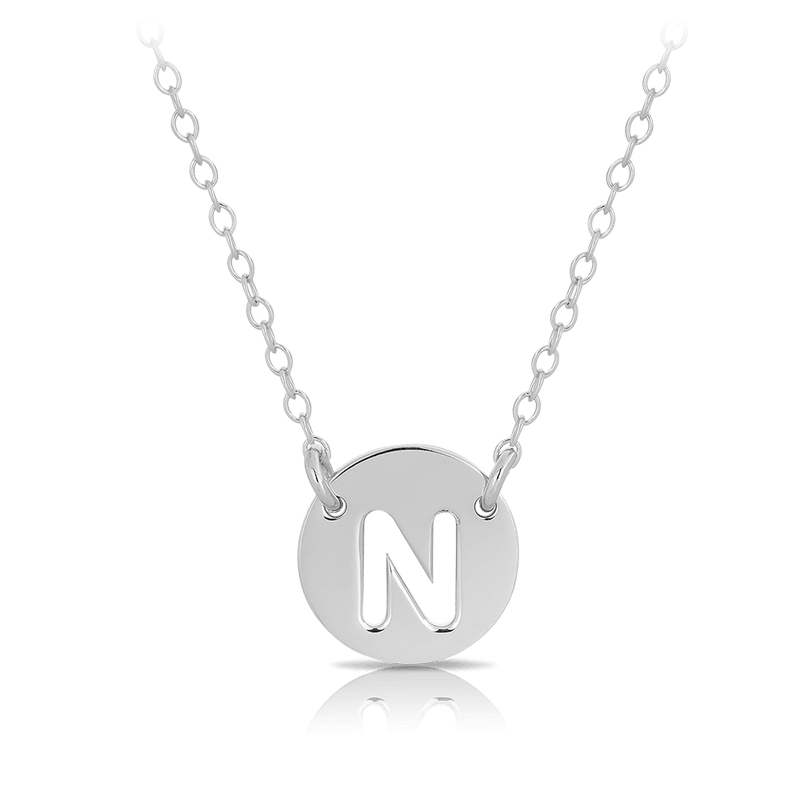 Initial Pendant in Sterling Silver
