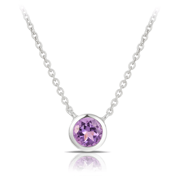 Amethyst Necklace in Sterling Silver - Wallace Bishop