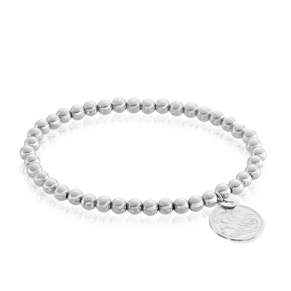Ball Bracelet & Coin Charm Bracelet in Sterling Silver - Wallace Bishop