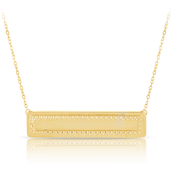 Bar Necklace in 9ct Yellow Gold - Wallace Bishop