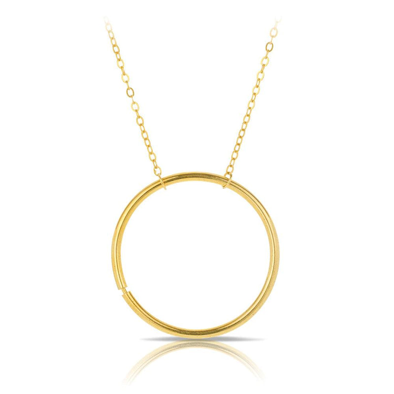 Beyond Time 50cm Sterling Silver & Gold Plated Round Necklace - Wallace Bishop