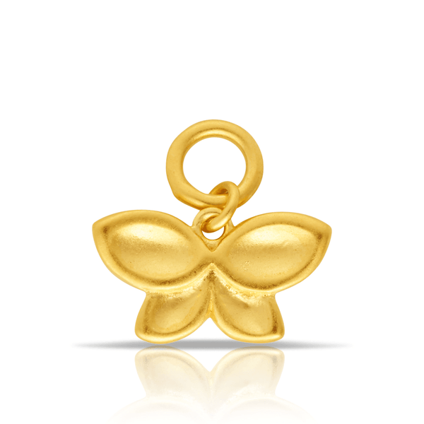 Beyond Time Sterling Silver & Gold Plated Butterfly Charm - Wallace Bishop