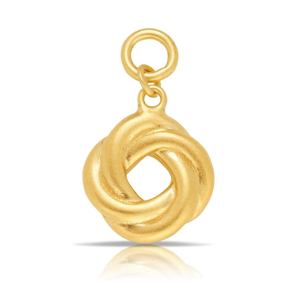 Beyond Time Sterling Silver & Gold Plated Knot Charm - Wallace Bishop