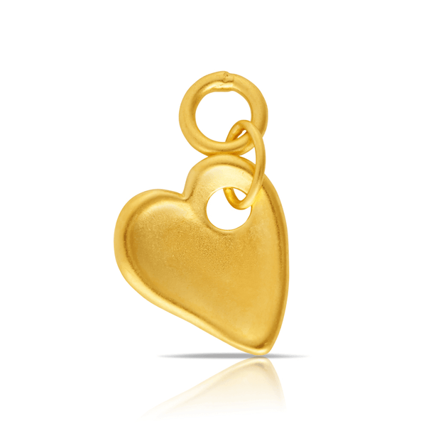 Beyond Time Sterling Silver & Gold Plated Loop Heart Charm - Wallace Bishop