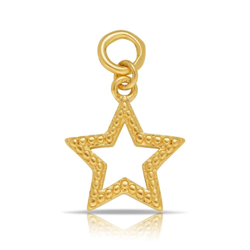 Beyond Time Sterling Silver & Gold Plated Star Charm - Wallace Bishop